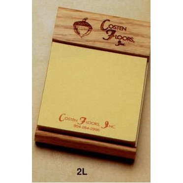 4.7"x3" 3"x3" Walnut Post-it Note Holder (2l)