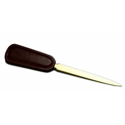 Classic Leather Two-Tone Letter Opener