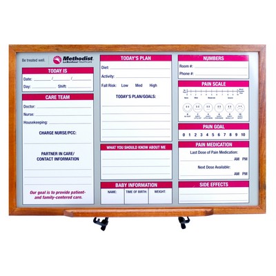 Wood or Aluminum Framed Magnetic Dry Erase Board (36"x48")