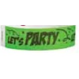 Let's Party Tyvek Wristband (Pre-Printed)