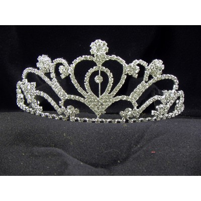 Elegant Heart Tiara (2 3/4" High)