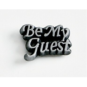 Be My Guest Marken Design Cast Lapel Pin (Up to 5/8")