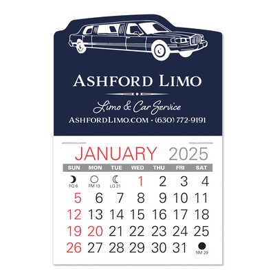 Limo Shape Value Stick Adhesive Calendar