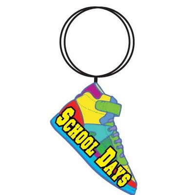 School Days Shoe Executive Keychain w/Mirrored Back (10 Square Inch)