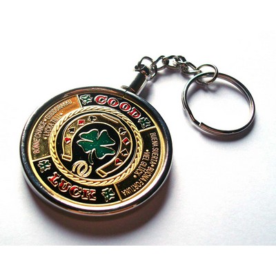 Coins: Metal Poker Chip Key Chain 21