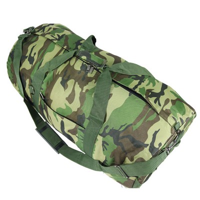 36" Polyester Woodland Camo Roll Bag (36"x18")