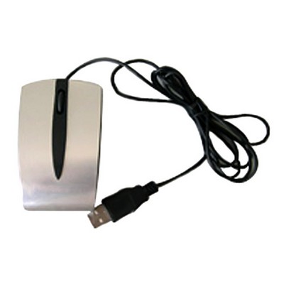 Silver Plastic USB Optional Mouse