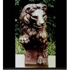 Classic Bronze Lion Bust Monument Sculpture