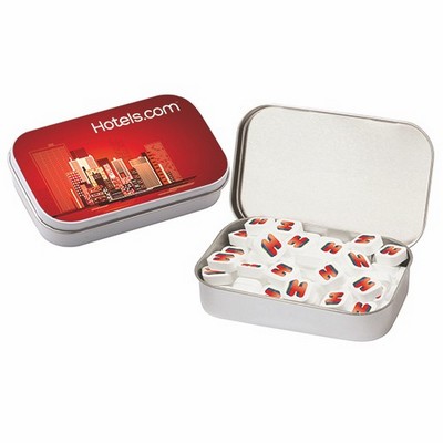 Large Hinged Tin - Sugar Free Printed Peppermints