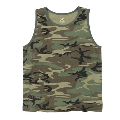 Vintage Woodland Camo Tank Top (2XL)