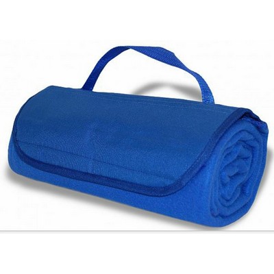 Roll Up Blanket -- Royal Blue w/1-color imprint