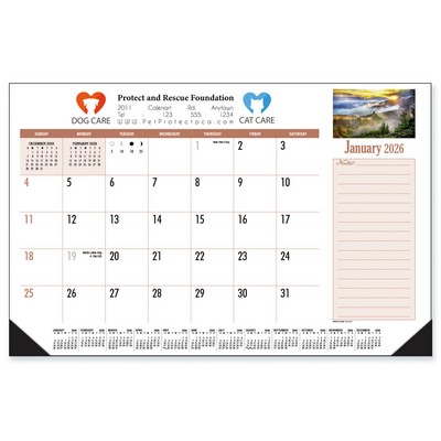 Desk and Counter Calendar Pad