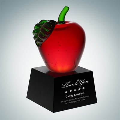 Red Apple w/ Black Crystal Base