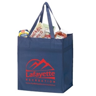 Large Reusable Grocery Bags (1 Color Imprint)