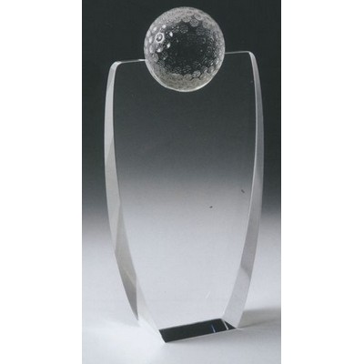 Optic Crystal Golf Award (9½"x4¾")