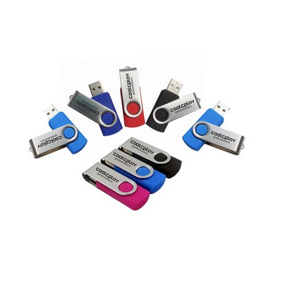 Colorful 2 GB USB Flashdrive w/ Swivel Cap