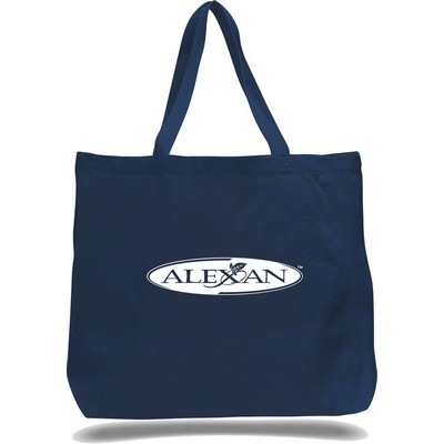 JUMBO Heavy Canvas Tote--Navy--1-Color Imprint