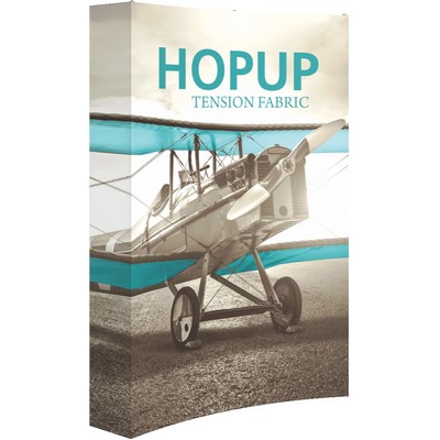 Hopup™ 5.5ft Full Height Curved Display & Fitted Graphic