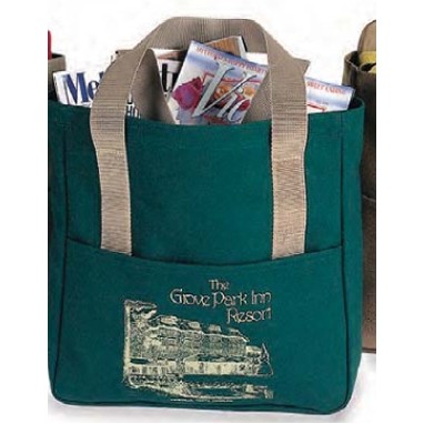 Weekend Tote Bag w/Full Length Handles (600D V/B Polyester)