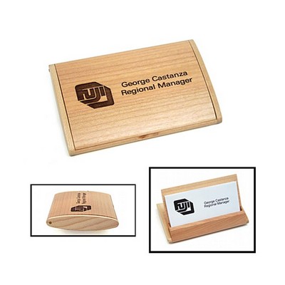 Maple Business Card Holder