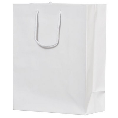 Matte Laminated White Missy Eurotote (10"x5"x13")