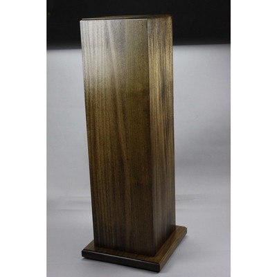 36" Tall - Walnut Hardwood Award Stand