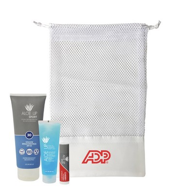 Aloe Up Large Mesh Bag with Sport Sunscreen