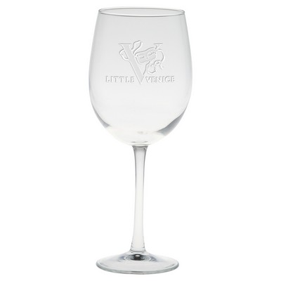 19 Oz. Cachet White Wine - Deep Etched