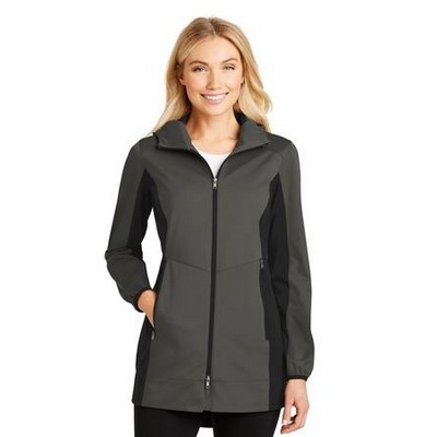 Port Authority® Ladies Active Hooded Soft Shell Jacket