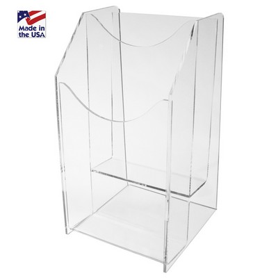 Clear 2 Pocket Brochure Holder (4 1/8"x8 1/2")