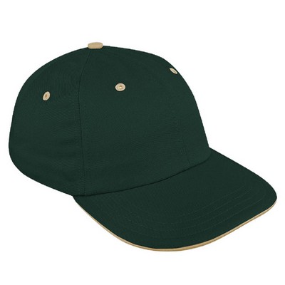 USA Made Brushed Snapback Dad Cap w/Sandwich Visor