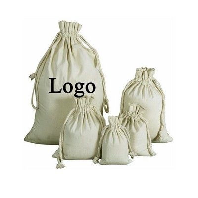 Canvas Reusable Drawstring Storage Bag