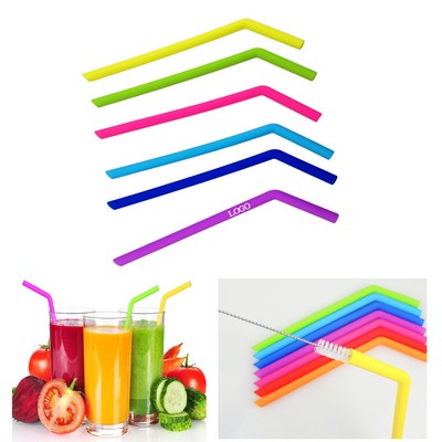 Reusable Silicone Drinking Straws Flexible Straw