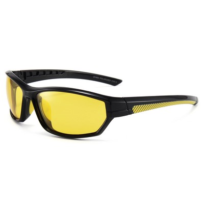 Sunglasses - Yellow Lenses - Black and Yellow Frames