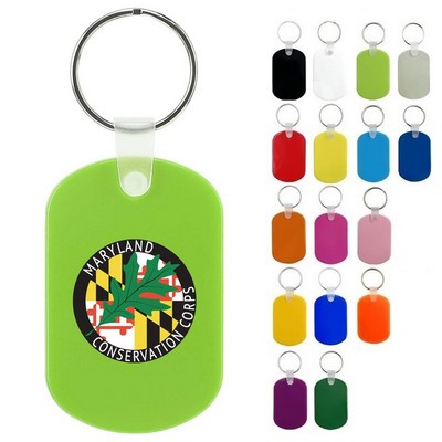 Oval Vinyl Keytag