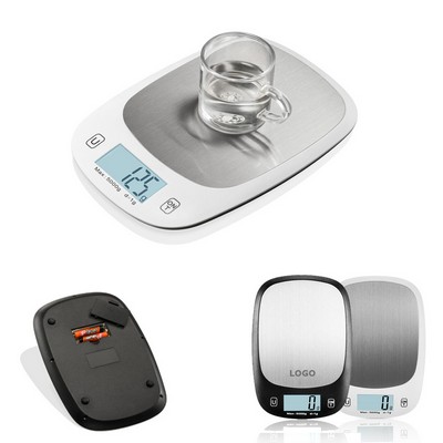 Portable Stainless Steel Digital Kitchen Food Scale Multifunction Weight Scale 5kg