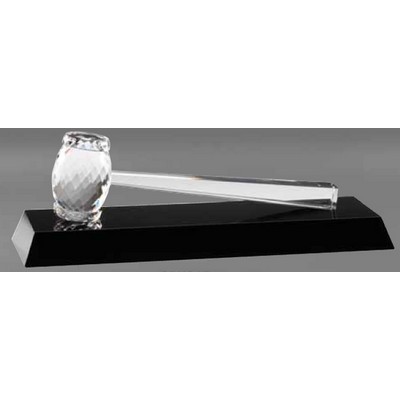 Crystal Gavel w/Black Crystal Base