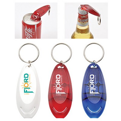 2-in-1 Multifunction Bottle Opener w/Key Ring (Shorter Prod Time)