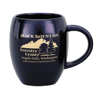 16 Oz. Cobalt New York Barrel Mug