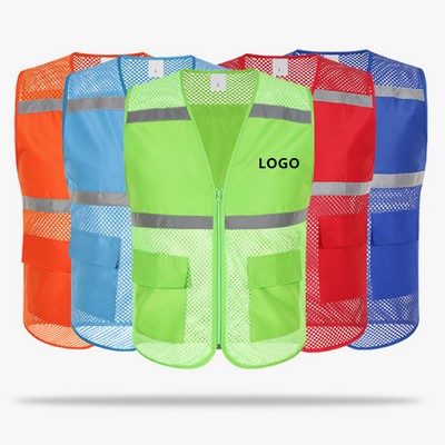 Unisex Reflective Volunteer Work Vest