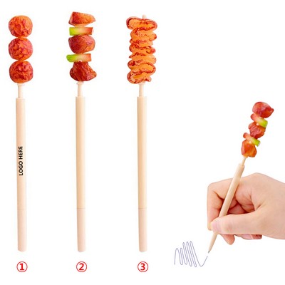 BBQ Meat String Shaped Pen