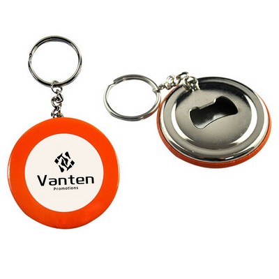 Tinplate Bottle Opener w/Keychain