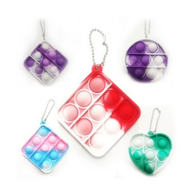 Silicone Push Pop Bubble Keychain