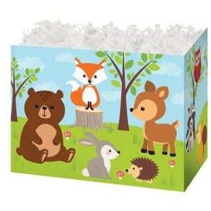 Small Woodland Animals Theme Gift Basket Box