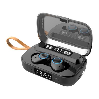 TWS Earbuds W/600 mAh Power Bank And A LED Light