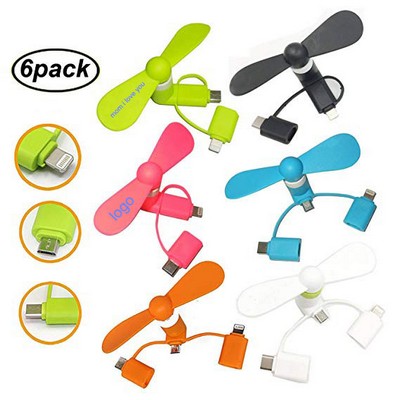 3-in-1 Portable Phone Fan