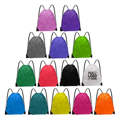 Nylon Drawstring Backpack 14" X 18"