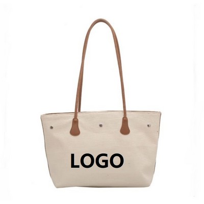 Canvas Shoulder Tote Bag for Women