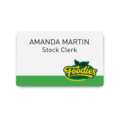 Printed Eco-Badge with Magnet Fastener - (ID) 2.125" x 3.37"