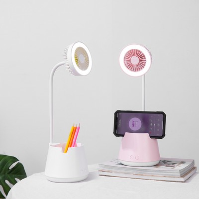 Mini Fan With LED Lamp